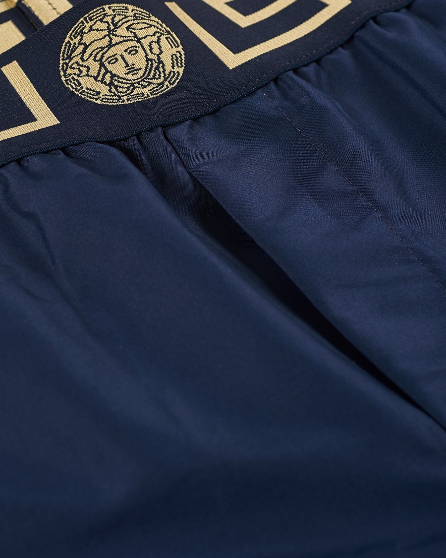 Homme | Maillots De Bain | Versace | Greca Border Swim Trunks Navy