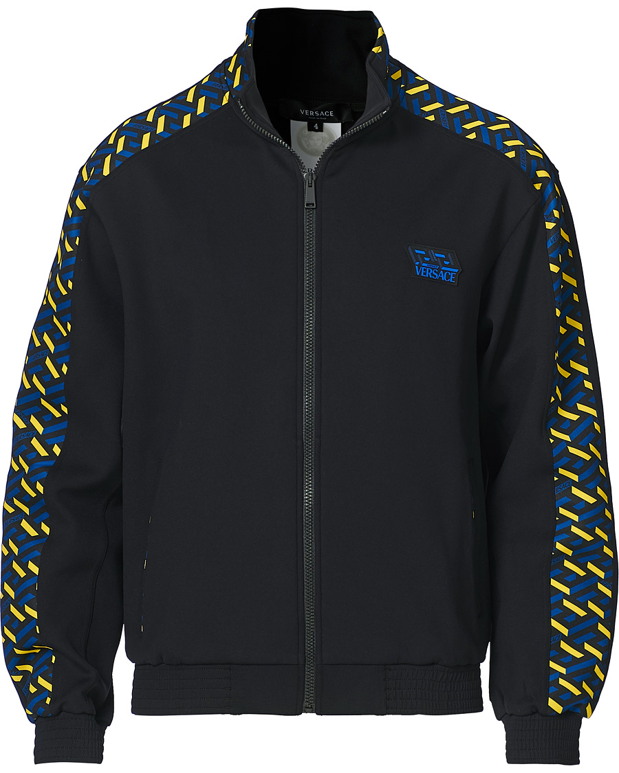 Homme | Pulls Et Tricots | Versace | Monogram Zip Sweater Navy