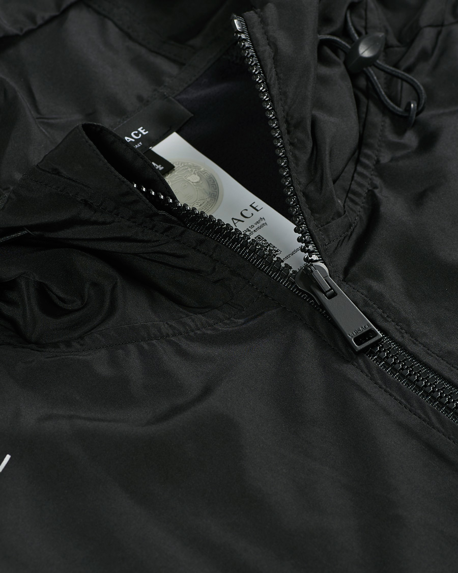 Homme | Manteaux Et Vestes | Versace | Monogram Hooded Jacket Black