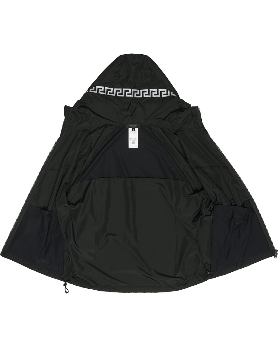 Homme | Manteaux Et Vestes | Versace | Monogram Hooded Jacket Black