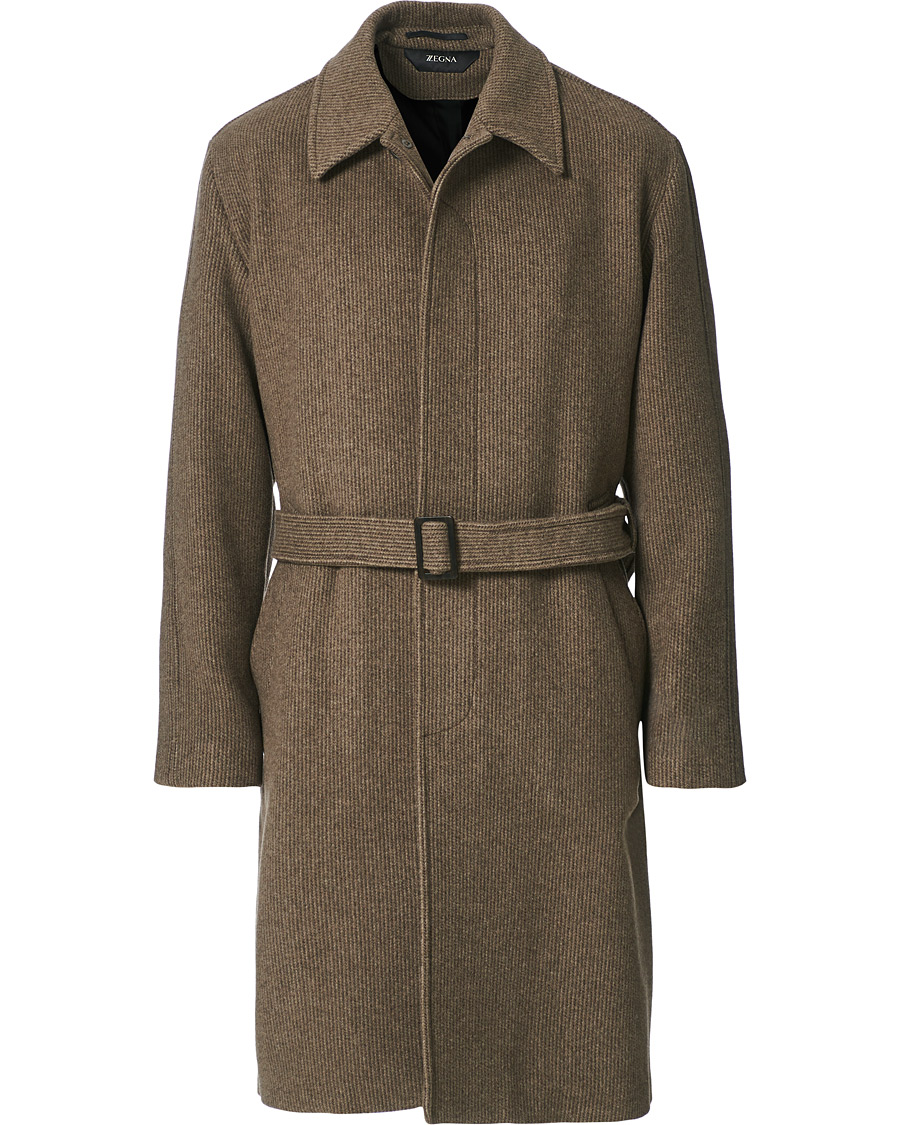 Homme | Manteaux Et Vestes | Z Zegna | Belted Wool Coat Brown