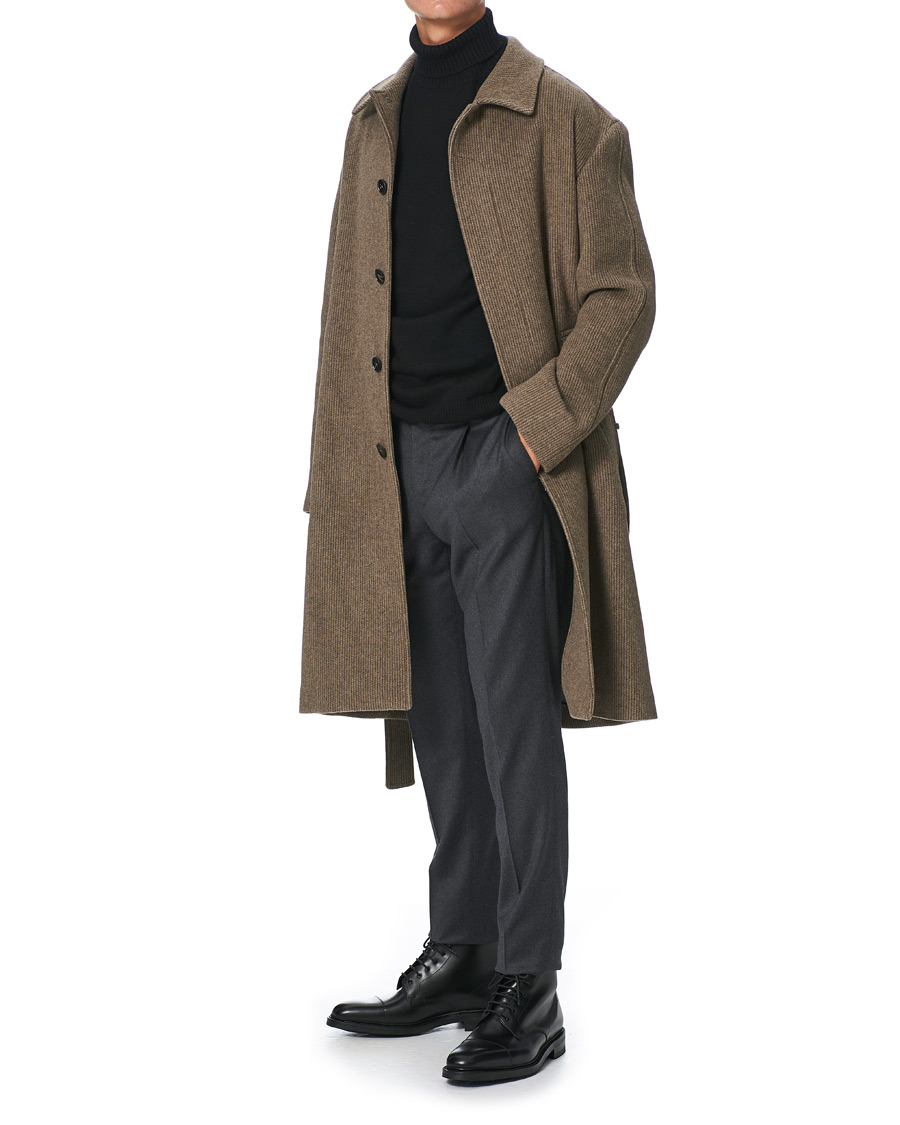 Homme | Manteaux Et Vestes | Z Zegna | Belted Wool Coat Brown
