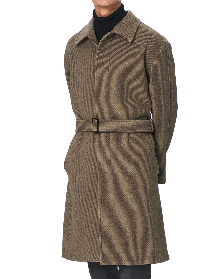 Homme | Manteaux Et Vestes | Z Zegna | Belted Wool Coat Brown