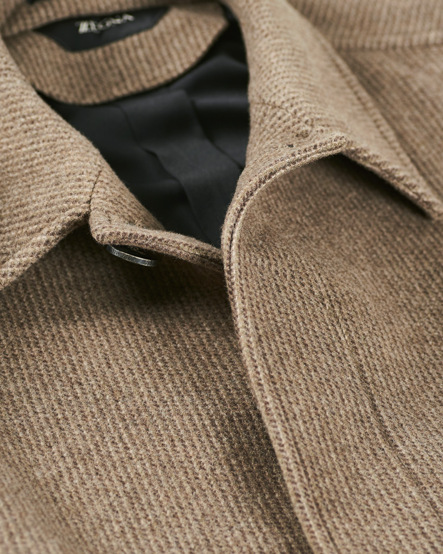 Homme | Manteaux Et Vestes | Z Zegna | Belted Wool Coat Brown