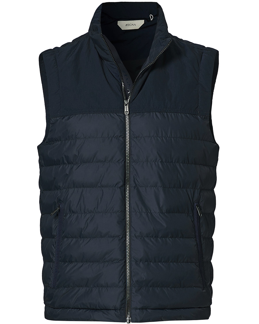 Homme | Manteaux Et Vestes | Z Zegna | Eco Nylon Vest Navy