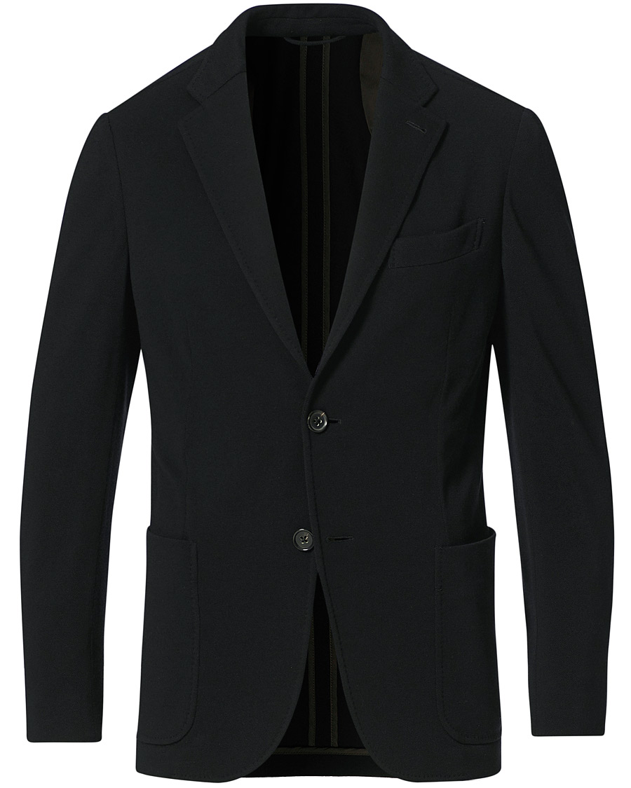 Homme | Blazers | Ermenegildo Zegna | 15 Mil Wool Jersey Blazer Black