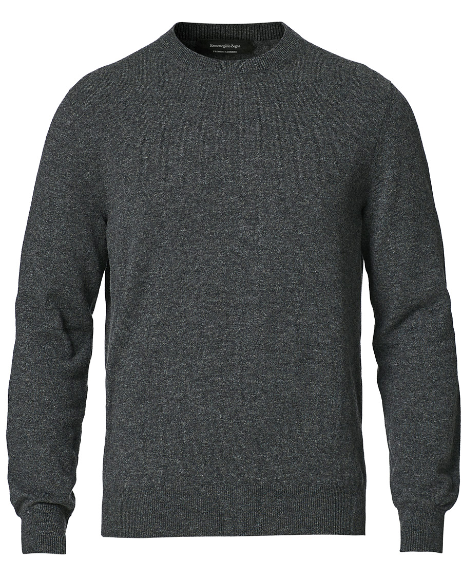 Homme | Pulls Et Tricots | Ermenegildo Zegna | Cashmere Crew Neck Sweater Dark Grey