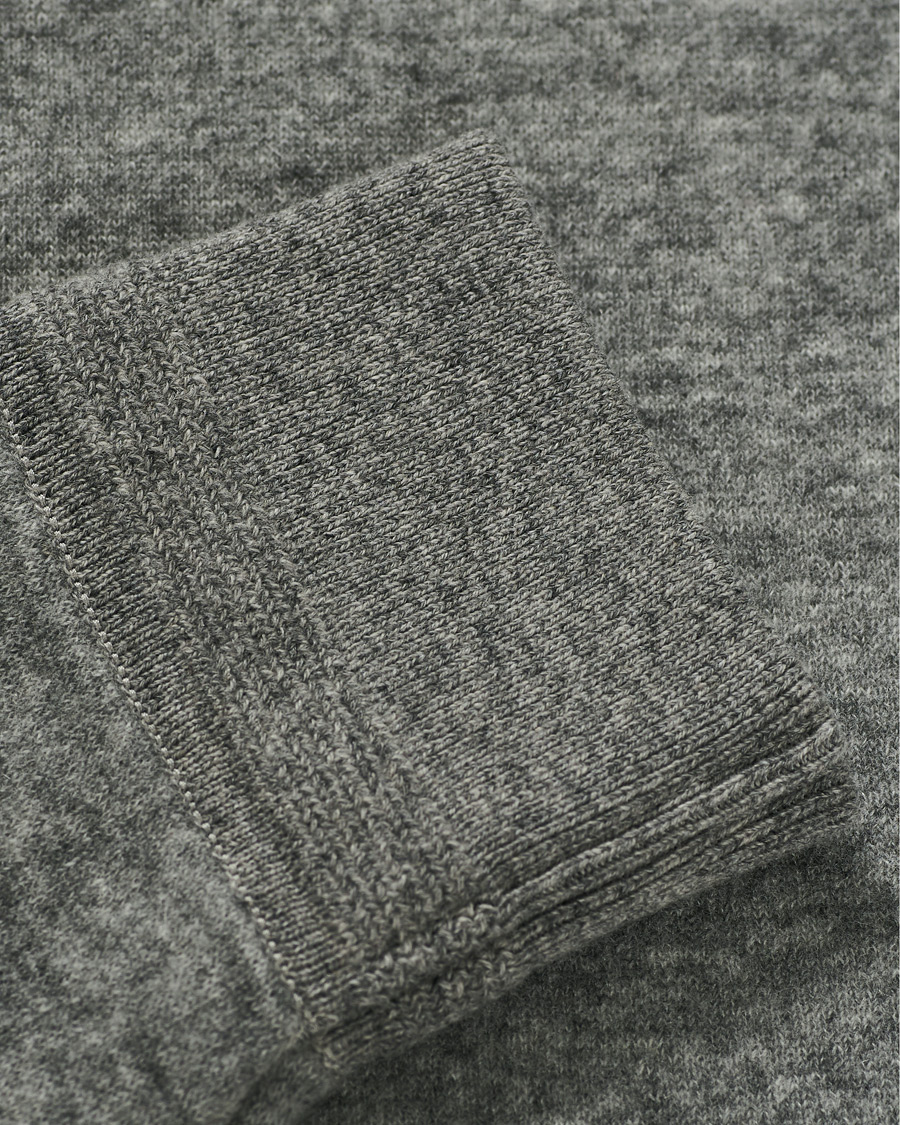 Homme | Pulls Et Tricots | Ermenegildo Zegna | Double Construction Cashmere Sweatshirt Silver Grey