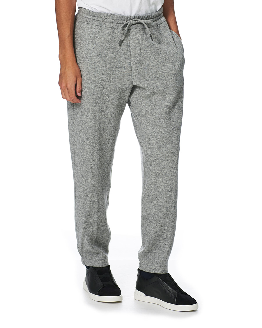 Homme | Pantalons | Ermenegildo Zegna | Double Construction Cashmere Joggers Silver Grey