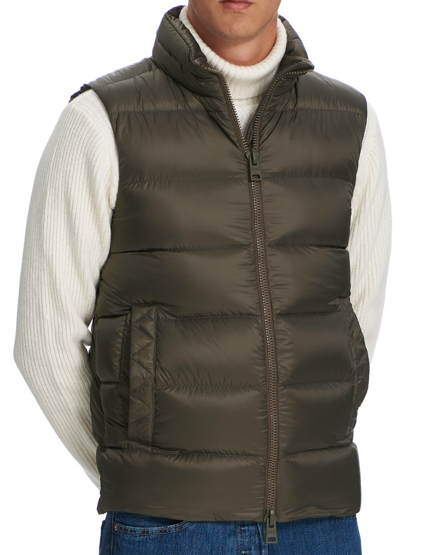 Homme | Manteaux Et Vestes | Herno | Globe Down Puffer Gilet Forest Green 46