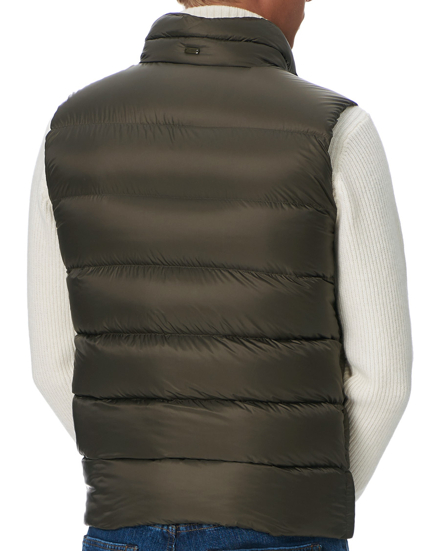 Homme | Manteaux Et Vestes | Herno | Globe Down Puffer Gilet Forest Green 46