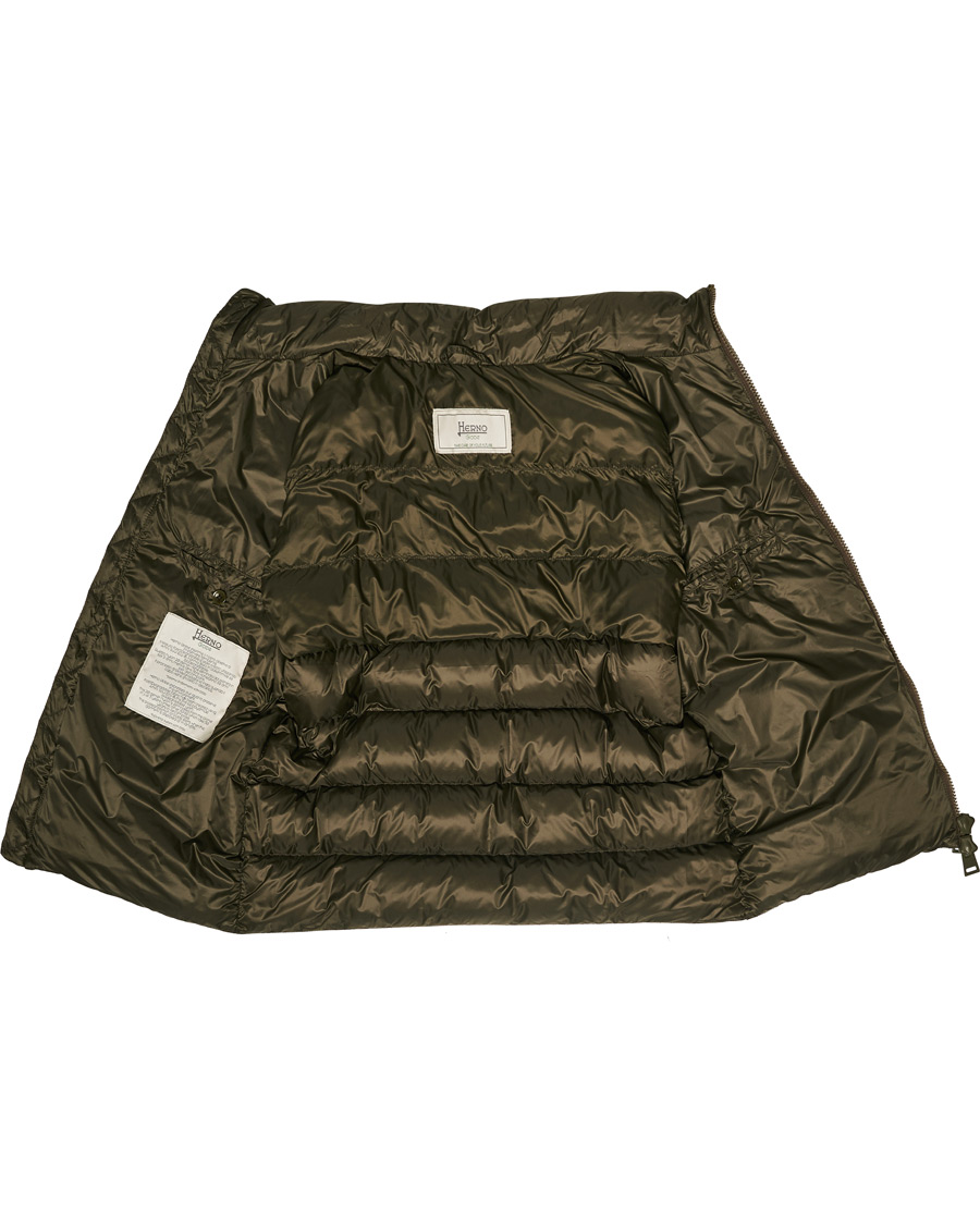 Homme | Manteaux Et Vestes | Herno | Globe Down Puffer Gilet Forest Green 46