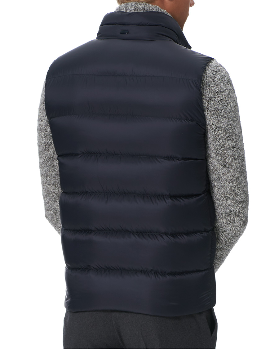 Homme | Manteaux Et Vestes | Herno | Globe Down Puffer Gilet Navy 46