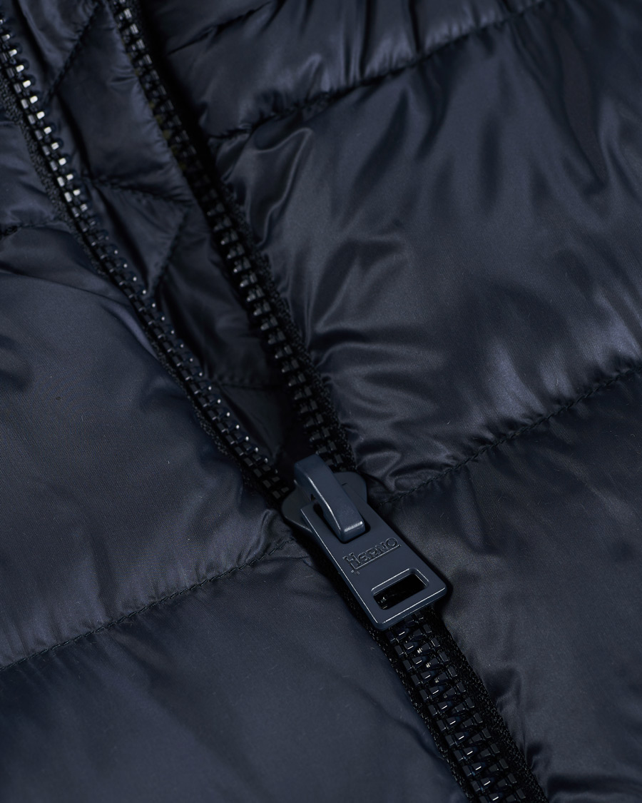 Homme | Manteaux Et Vestes | Herno | Globe Down Puffer Gilet Navy 46