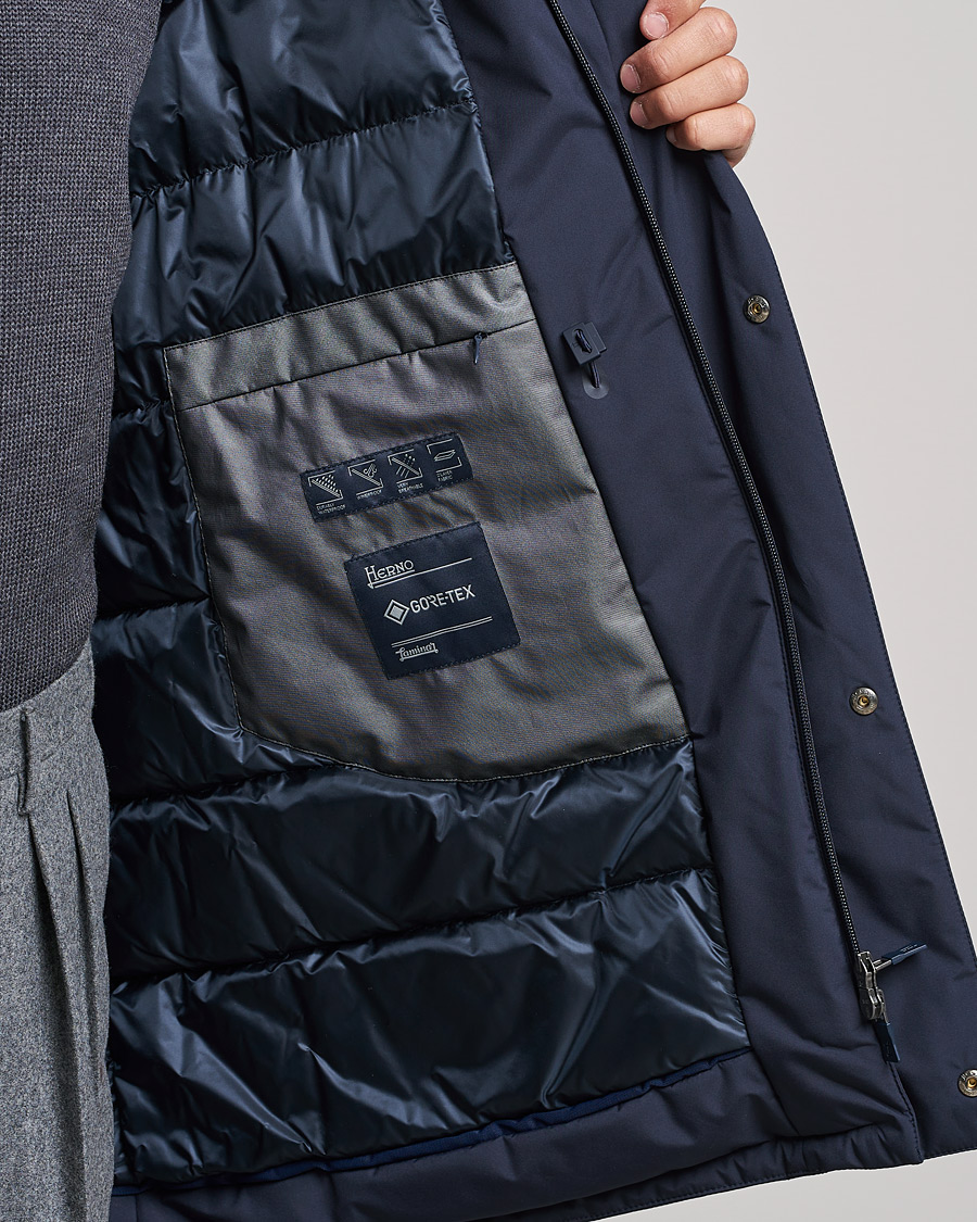 Homme | Manteaux Et Vestes | Herno | Laminar Goretex Car Coat Navy