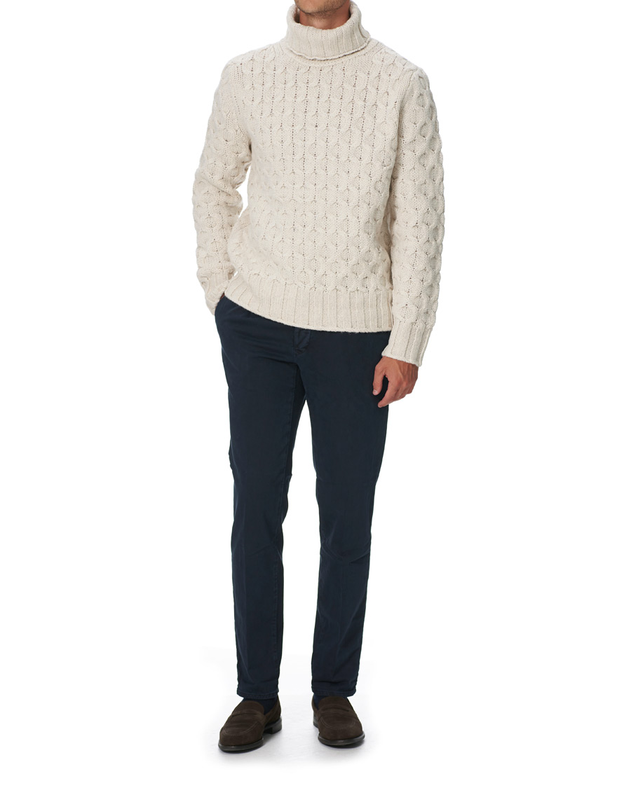 Homme | Pulls Et Tricots | Morris Heritage | Heritage Vincenzo Rollneck White