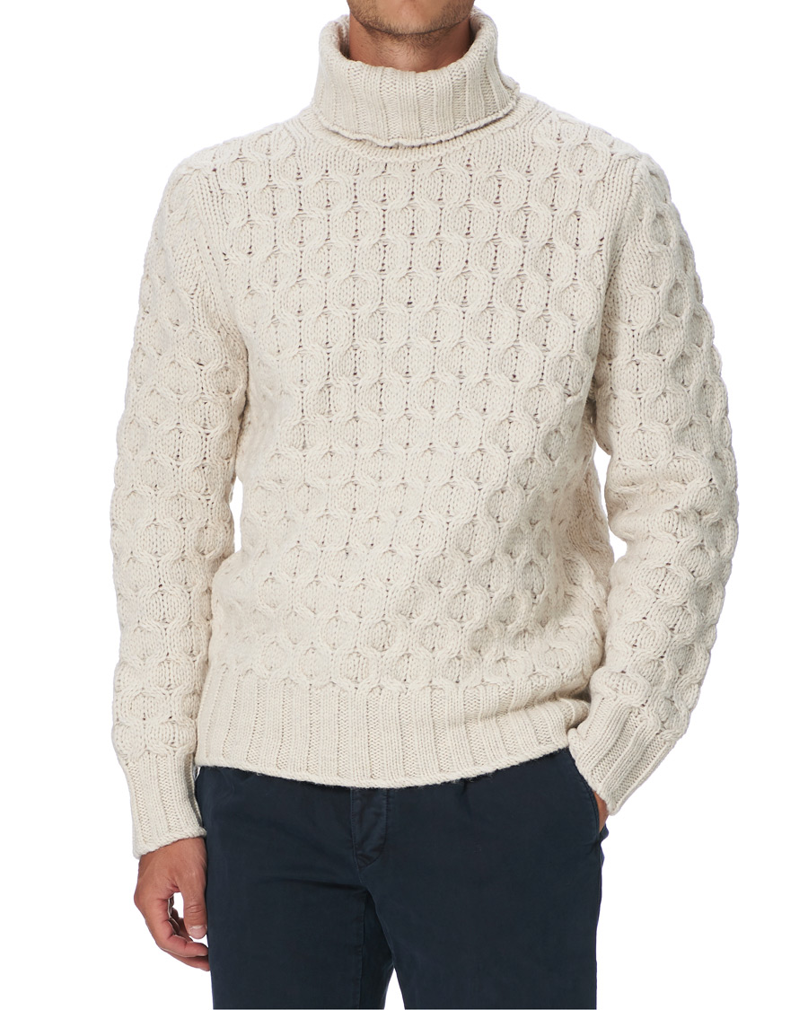 Homme | Pulls Et Tricots | Morris Heritage | Heritage Vincenzo Rollneck White
