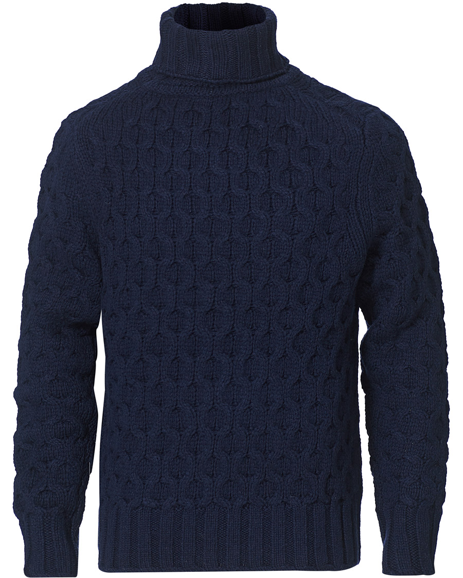 Homme | Pulls Et Tricots | Morris Heritage | Heritage Vincenzo Rollneck Navy