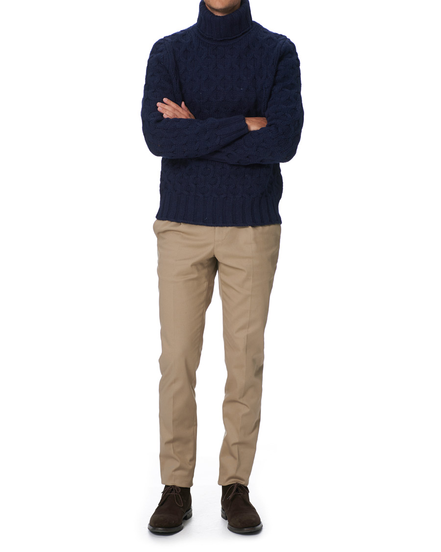Homme | Pulls Et Tricots | Morris Heritage | Heritage Vincenzo Rollneck Navy