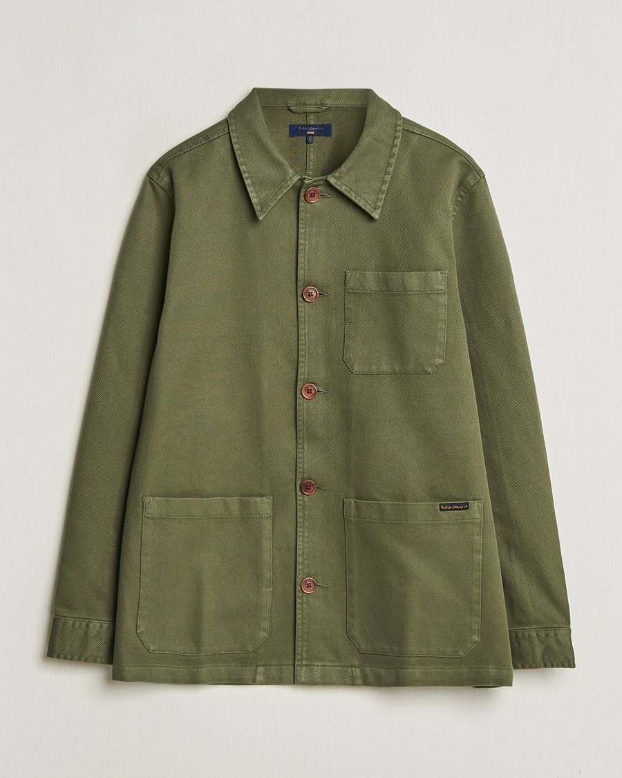 Heren | Overhemden | Nudie Jeans | Barney Worker Overshirt Olive