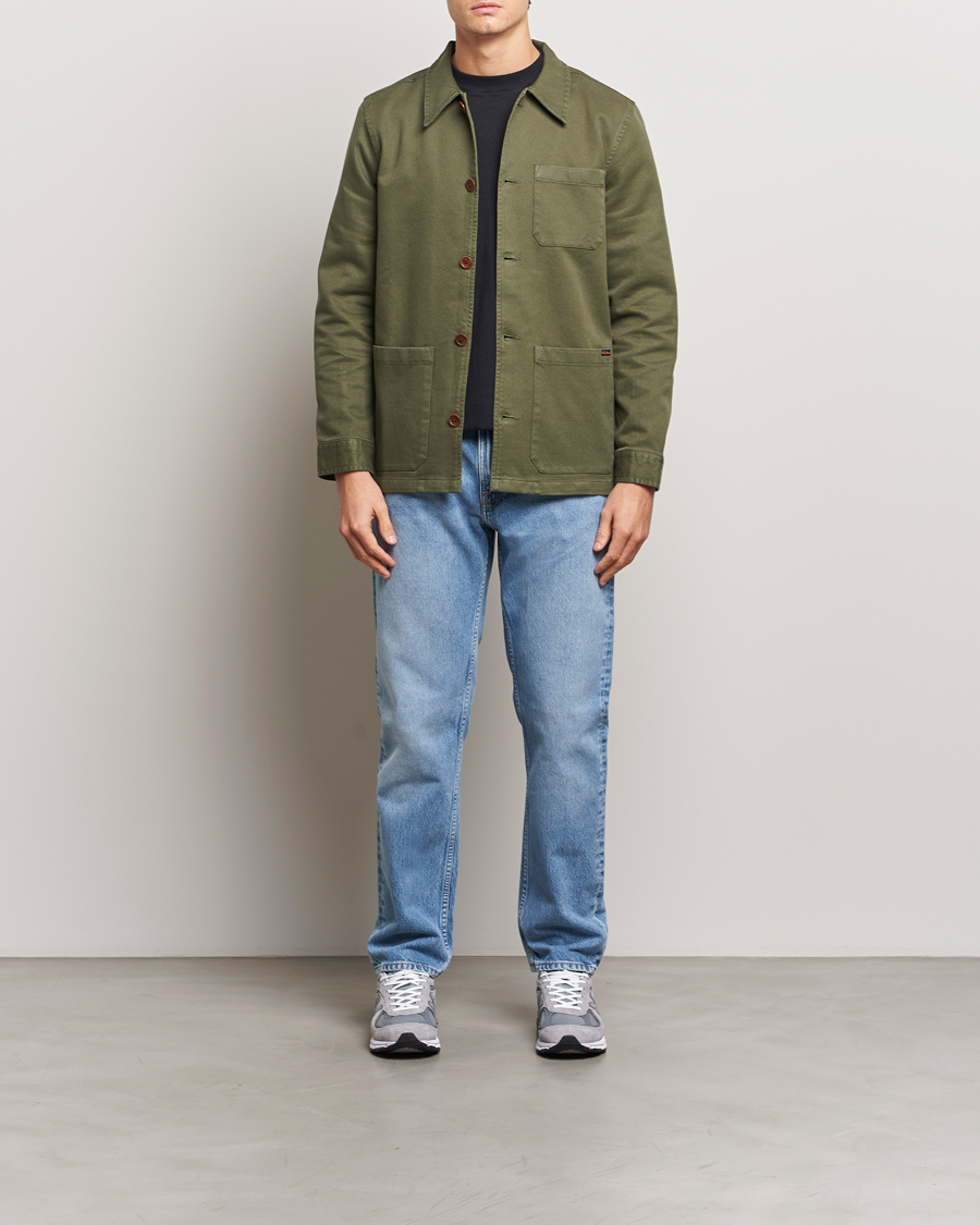 Heren | Overhemden | Nudie Jeans | Barney Worker Overshirt Olive