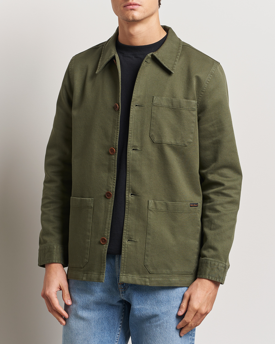 Heren | Overhemden | Nudie Jeans | Barney Worker Overshirt Olive