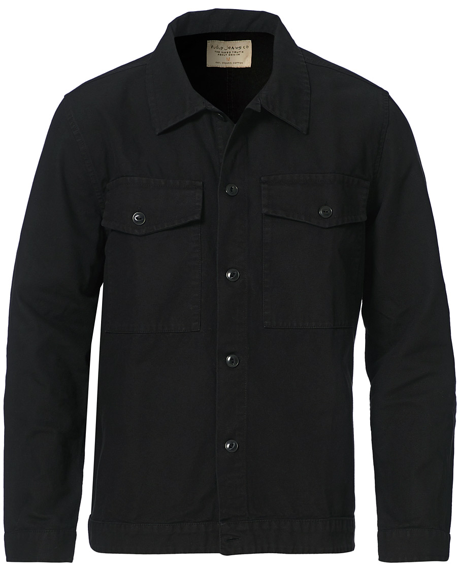 Homme | Nudie Jeans Colin Canvas Overshirt Black | Nudie Jeans | Colin Canvas Overshirt Black