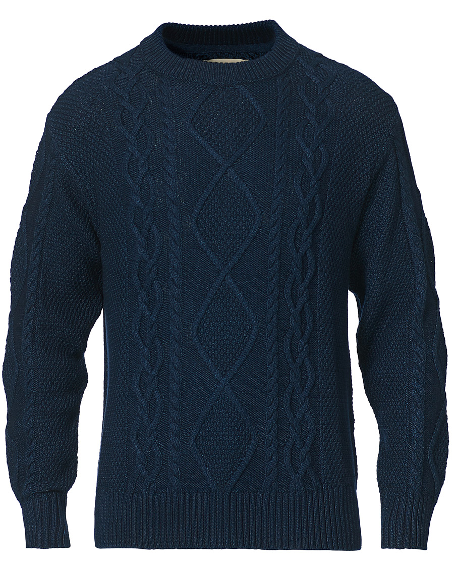 Homme | Pulls Et Tricots | Nudie Jeans | Didrik Braided Sweater Indigo