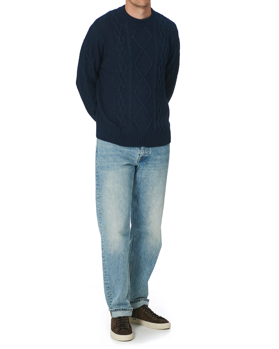 Homme | Pulls Et Tricots | Nudie Jeans | Didrik Braided Sweater Indigo