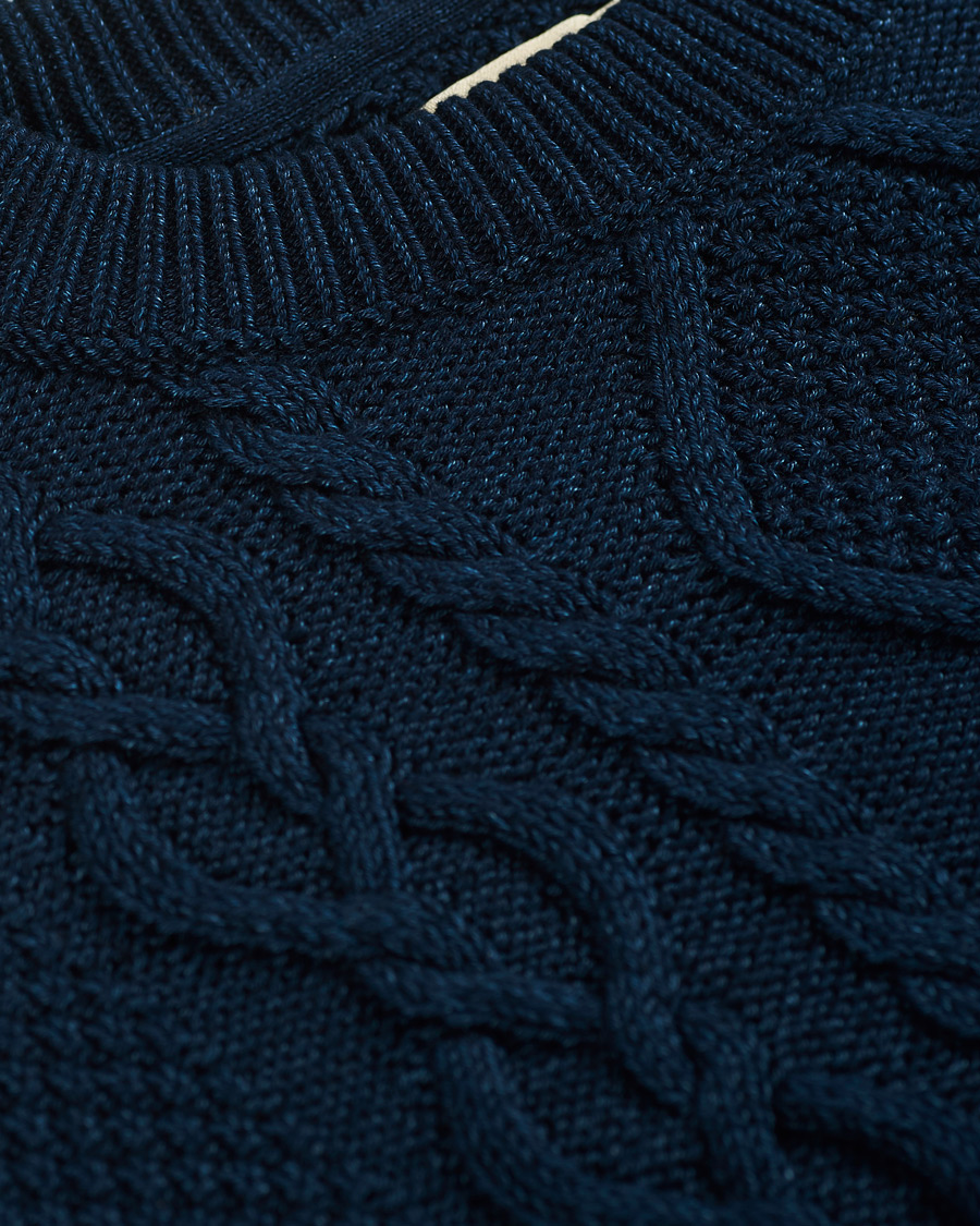 Homme | Pulls Et Tricots | Nudie Jeans | Didrik Braided Sweater Indigo