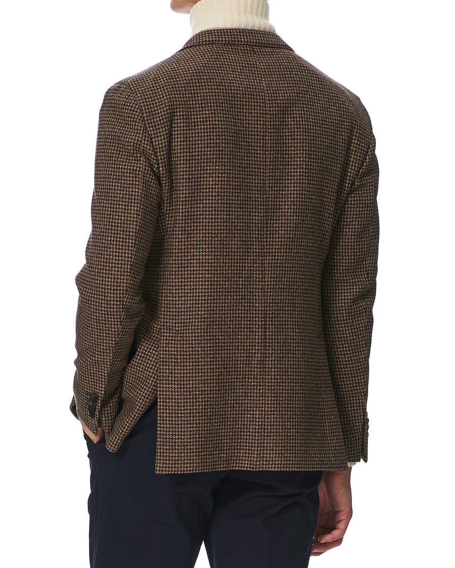 Homme | Blazers | Boglioli | K Jacket Houndstooth Blazer Brown