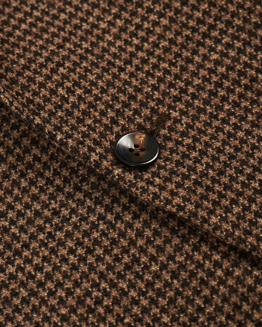 Homme | Blazers | Boglioli | K Jacket Houndstooth Blazer Brown