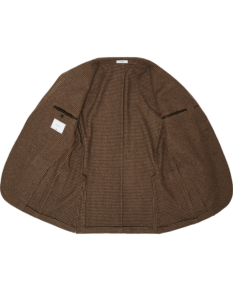 Homme | Blazers | Boglioli | K Jacket Houndstooth Blazer Brown