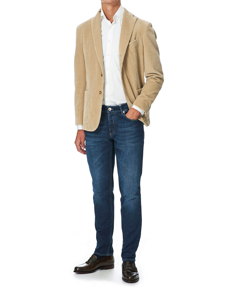 Homme | Blazers | Boglioli | K Jacket Wale Corduroy Blazer Beige