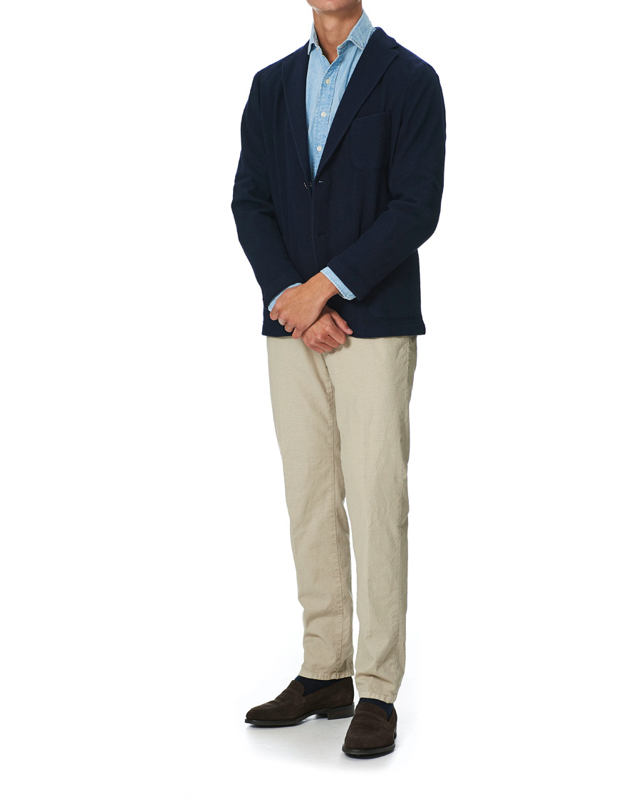 Homme | Blazers | Boglioli | Unconstructed Knitted Blazer Navy