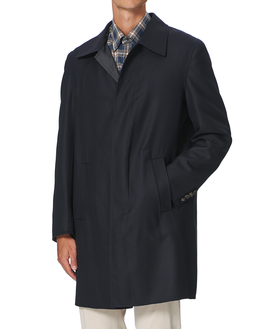 Homme | Manteaux Et Vestes | Brioni | Unconstructed Wool Coat Navy
