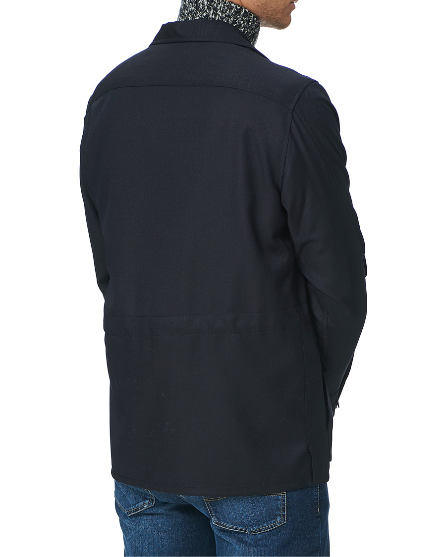 Homme | Manteaux Et Vestes | Brioni | Light Wool Sahariana Navy