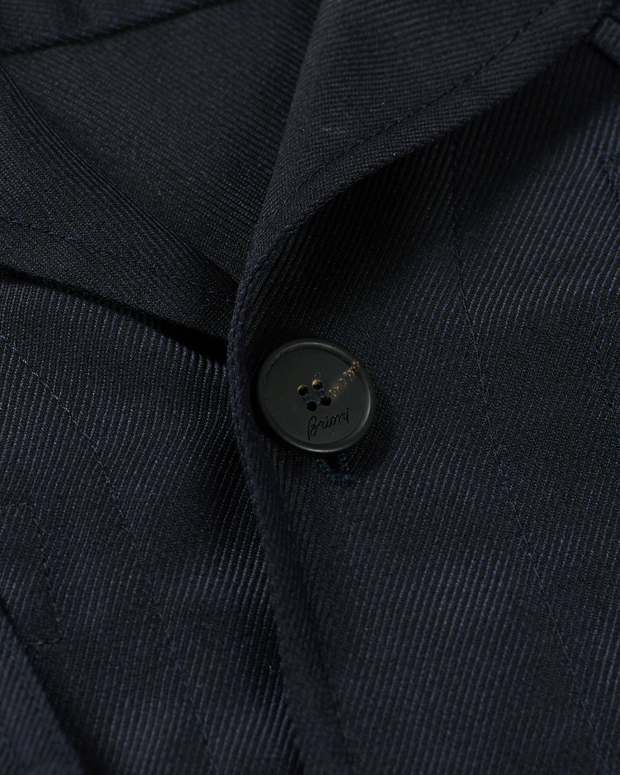 Homme | Manteaux Et Vestes | Brioni | Light Wool Sahariana Navy
