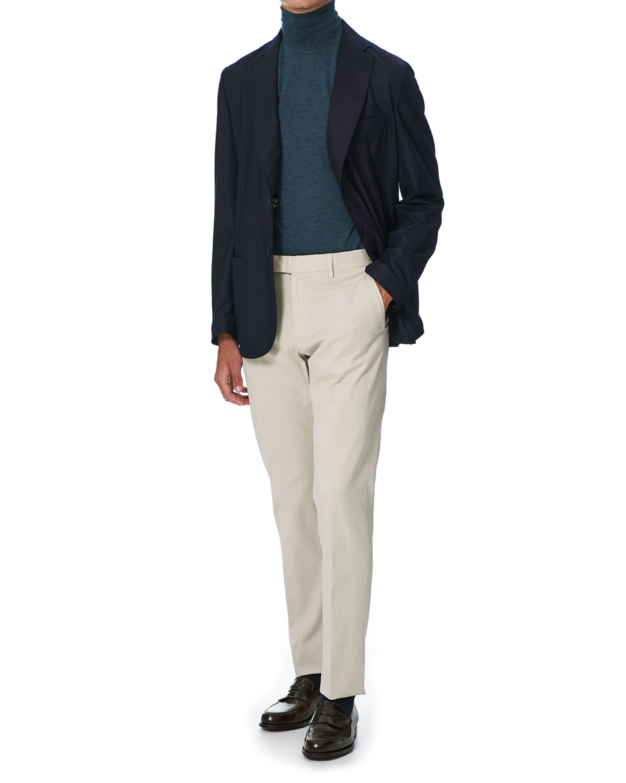 Heren | Blazers | Brioni | Deconstructed Flannel Blazer Navy