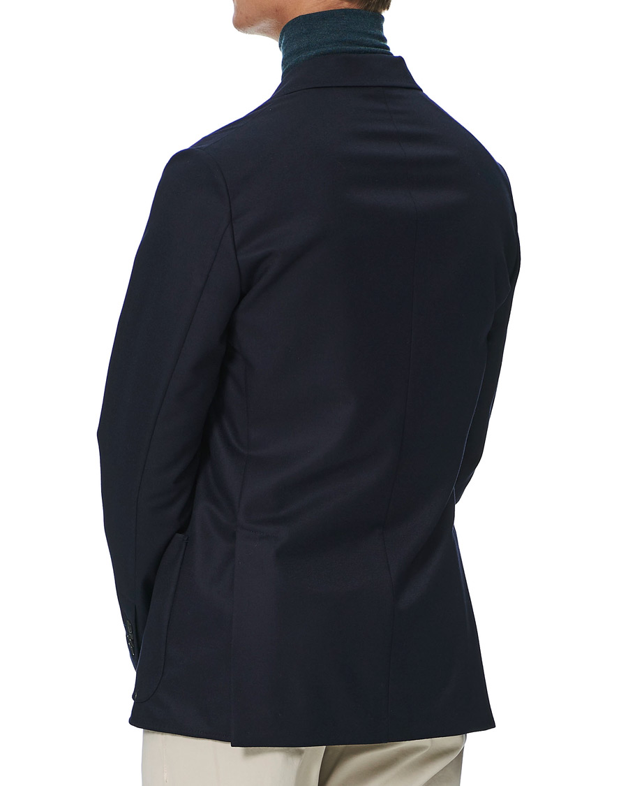 Heren | Blazers | Brioni | Deconstructed Flannel Blazer Navy
