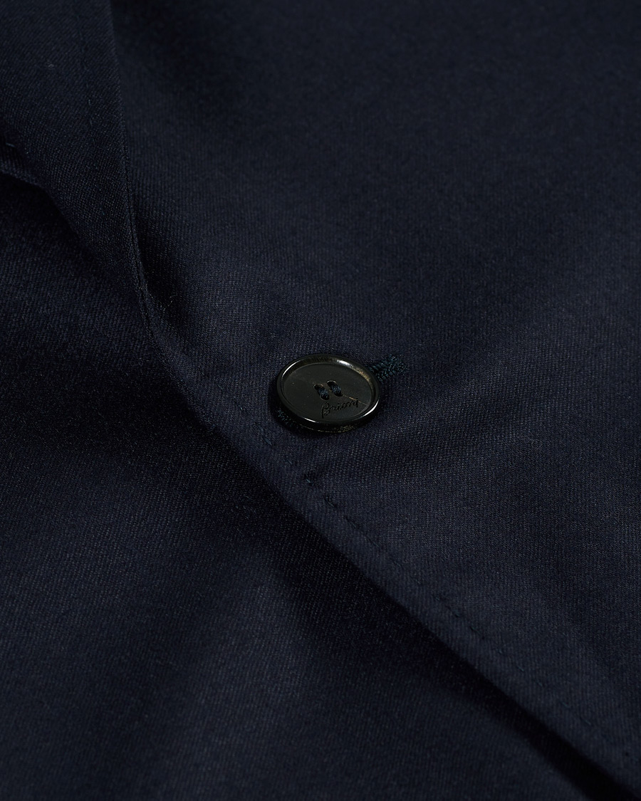 Heren | Blazers | Brioni | Deconstructed Flannel Blazer Navy