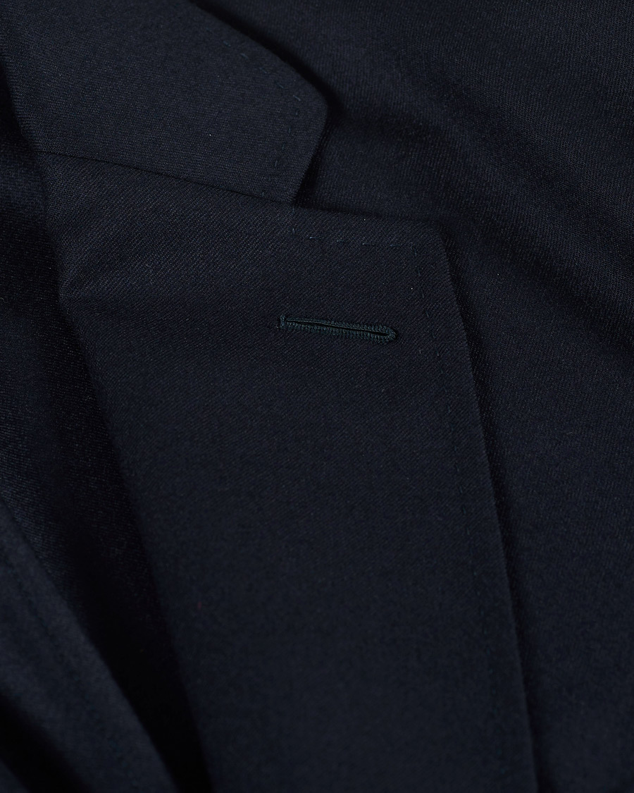 Heren | Blazers | Brioni | Deconstructed Flannel Blazer Navy