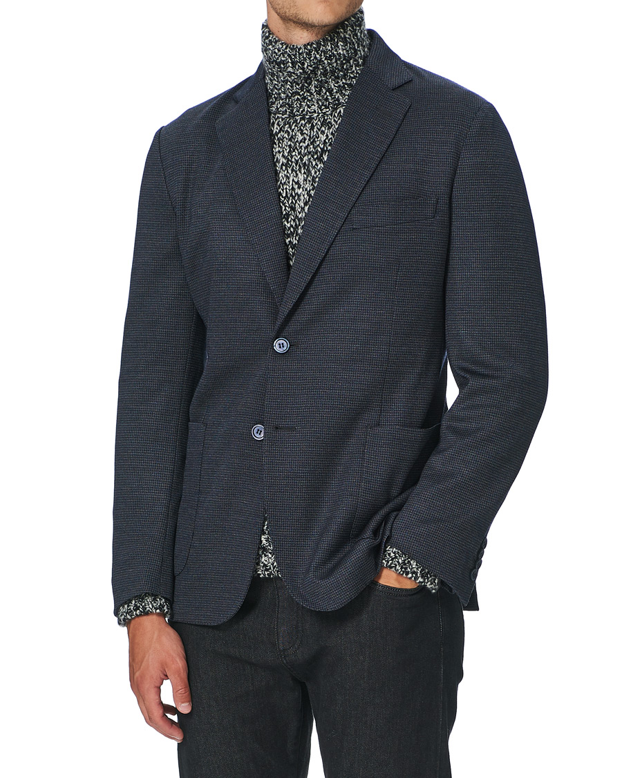 Homme | Blazers | Brioni | Deconstructed Wool/Silk Blazer Grey Houndstooth