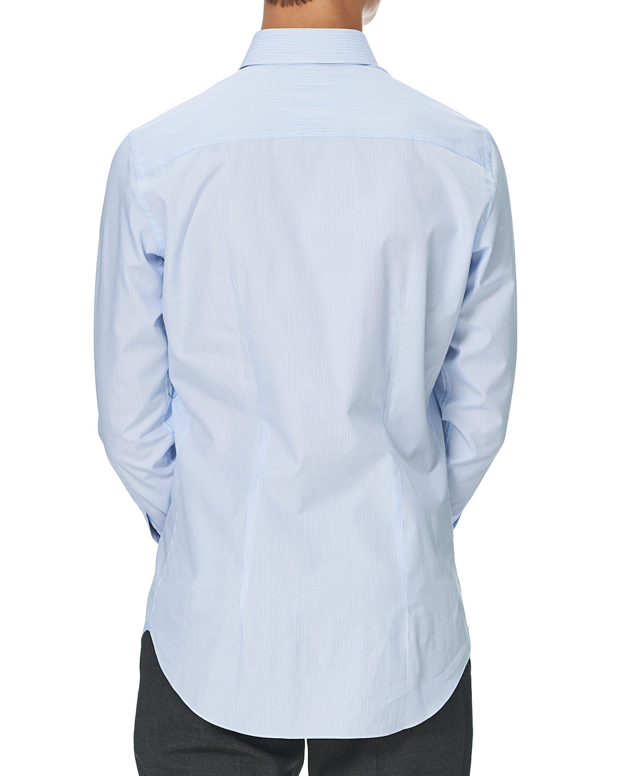 Homme | Chemises | Brioni | Slim Fit Striped Cotton Shirt Light Blue