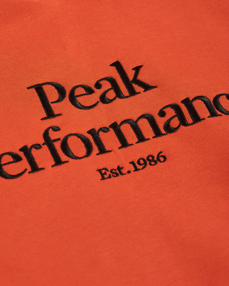 Homme | Pulls Et Tricots | Peak Performance | Original Logo Hoodie Orange