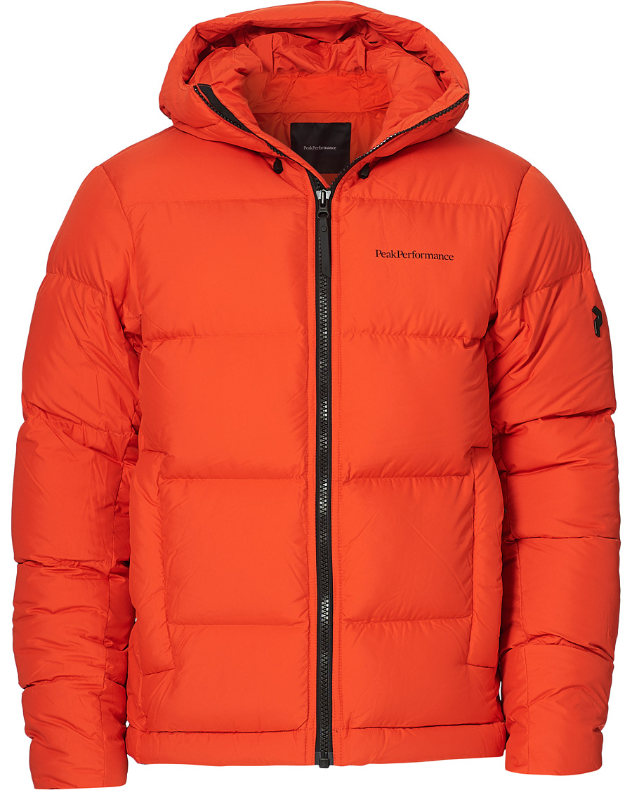 Homme | Manteaux Et Vestes | Peak Performance | Rivel Down Hooded Jacket Orange