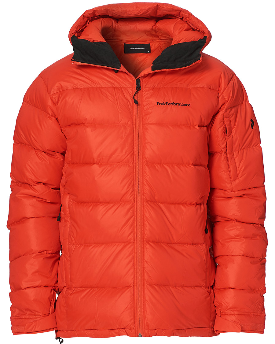 Homme | Manteaux Et Vestes | Peak Performance | Frost Down Hooded Jacket Racing Red