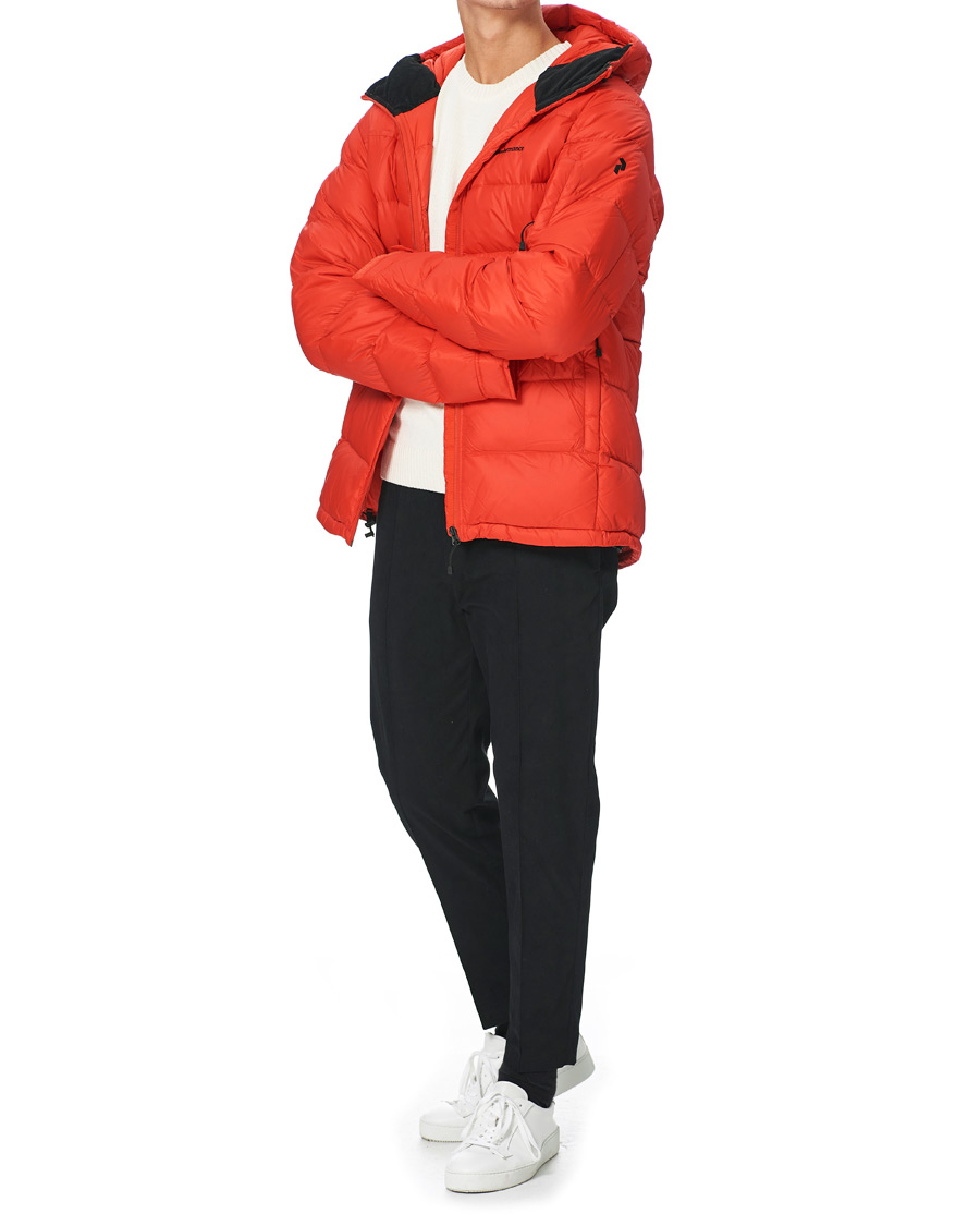 Homme | Manteaux Et Vestes | Peak Performance | Frost Down Hooded Jacket Racing Red