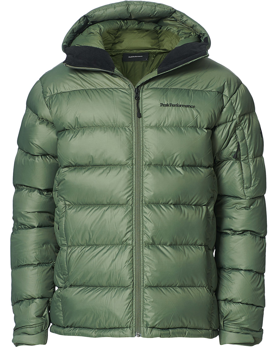Homme | Manteaux Et Vestes | Peak Performance | Frost Down Hooded Jacket Thrill Green