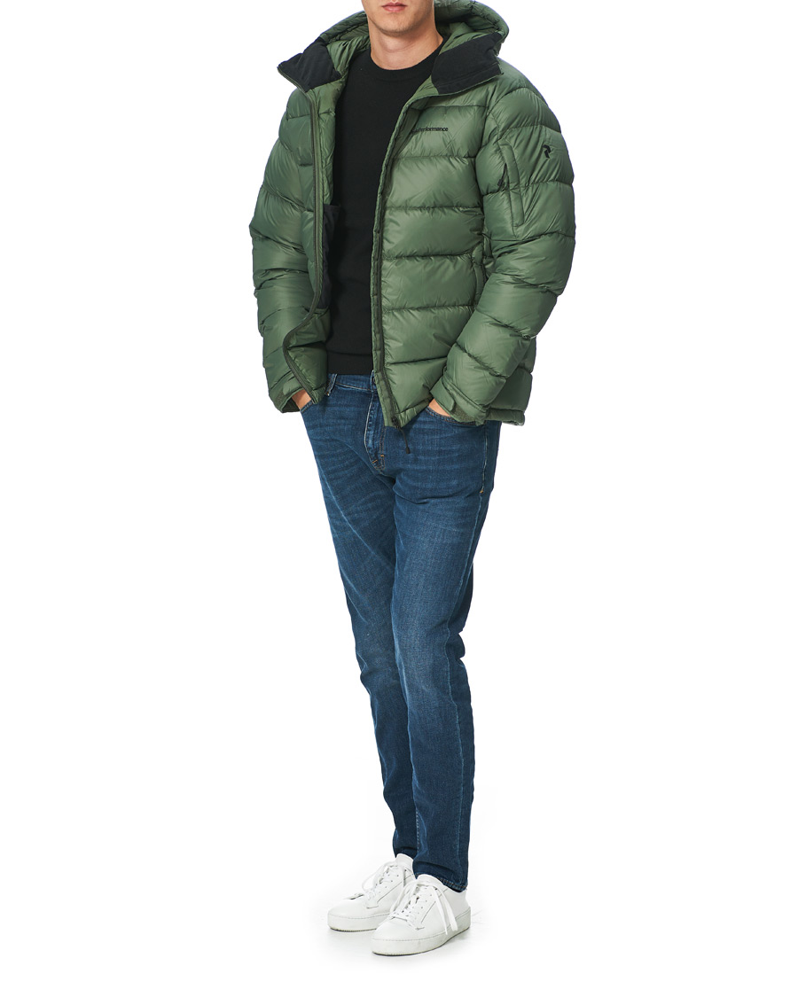 Homme | Manteaux Et Vestes | Peak Performance | Frost Down Hooded Jacket Thrill Green